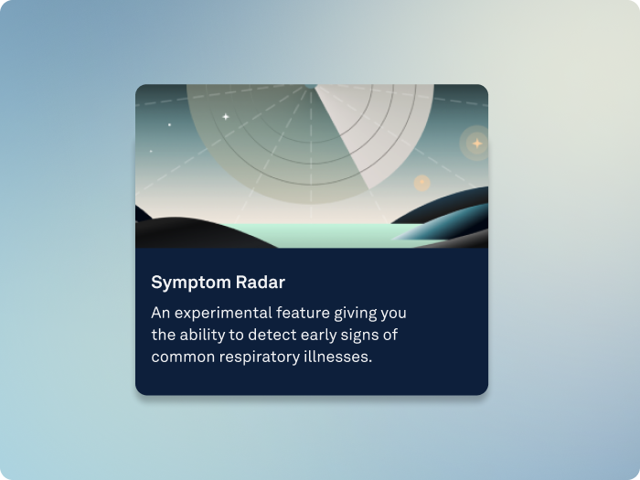 Oura Symptom Radar